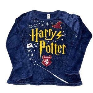 Harry Potter Sleep Top Kids Small 4/6 Fluffy Soft Wand Letter Sorting Hat